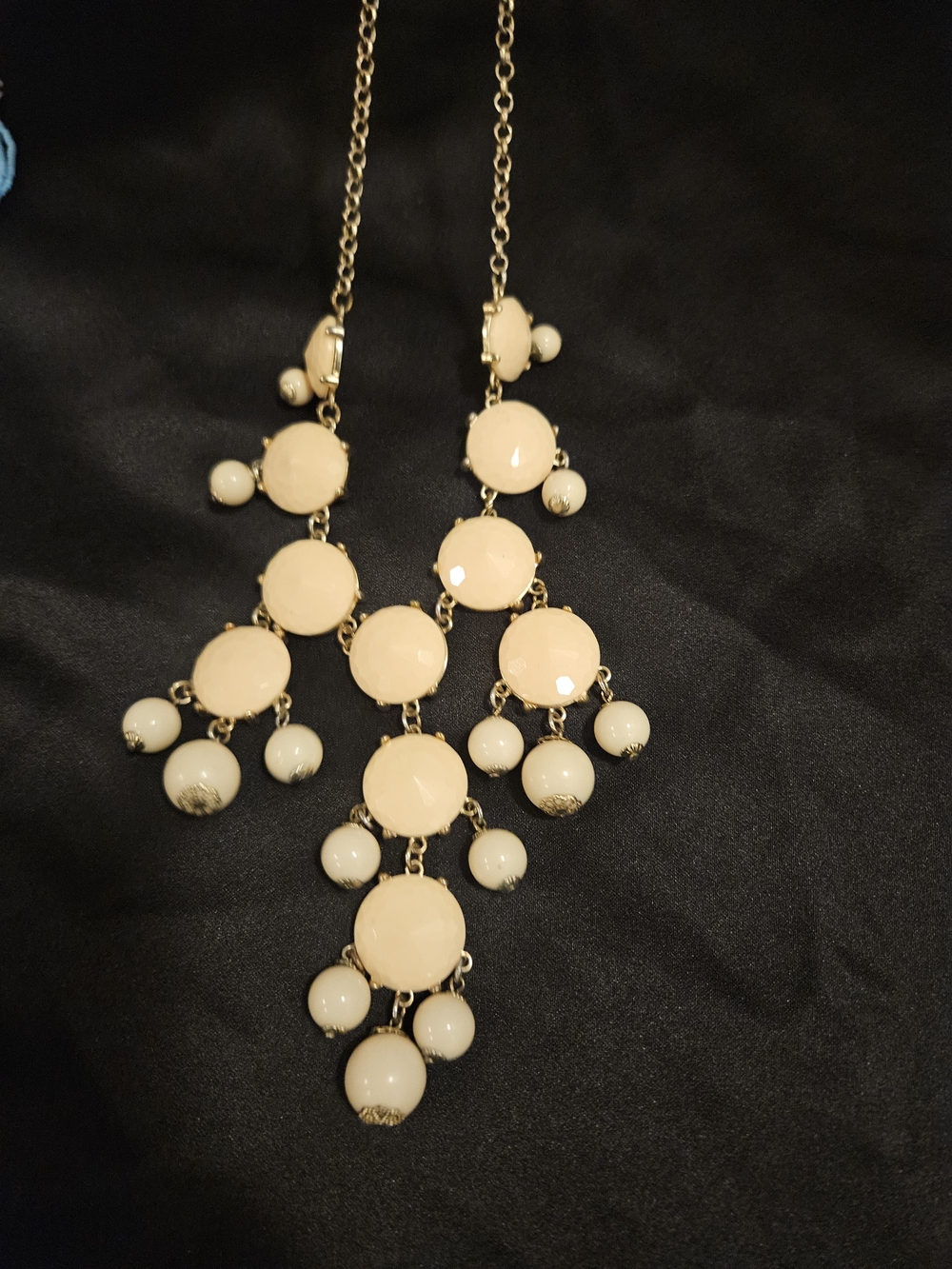 Elegant Cream Statement Necklace - Women's Jewelry